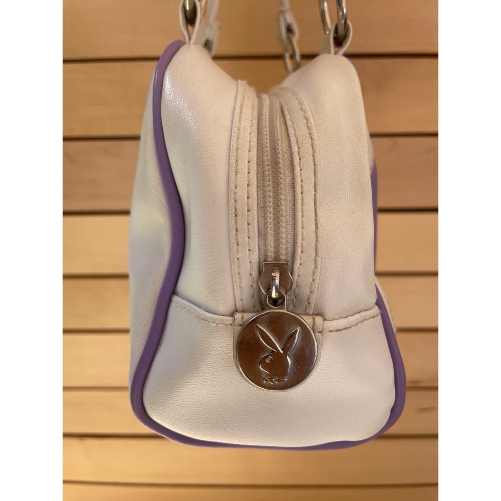 Vintage Playboy Bunny Hand Purse Rare Purple White Y2K - Picture 2 of 11